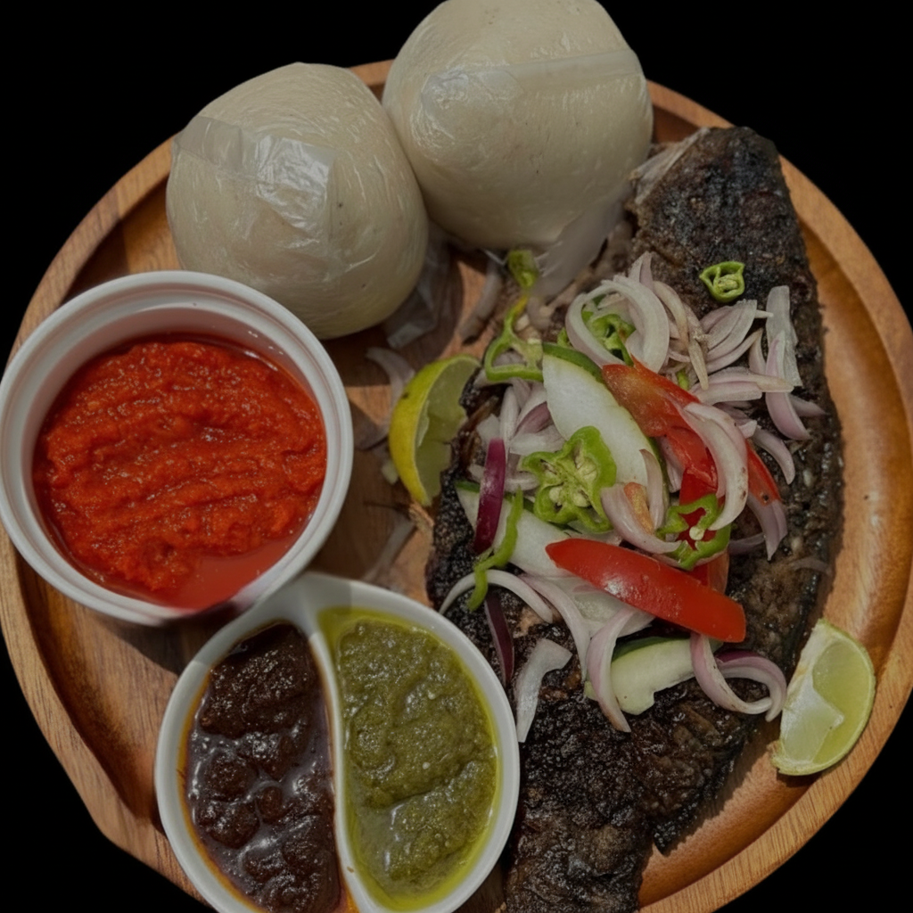 Banku & Grilled Tilapia